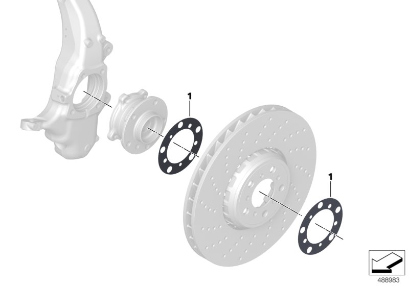 Genuine BMW 31108053073 F80 Disc For Higher Coefficient Of Friction (Inc. M6, 650i & 520i) | ML Performance UK Car Parts