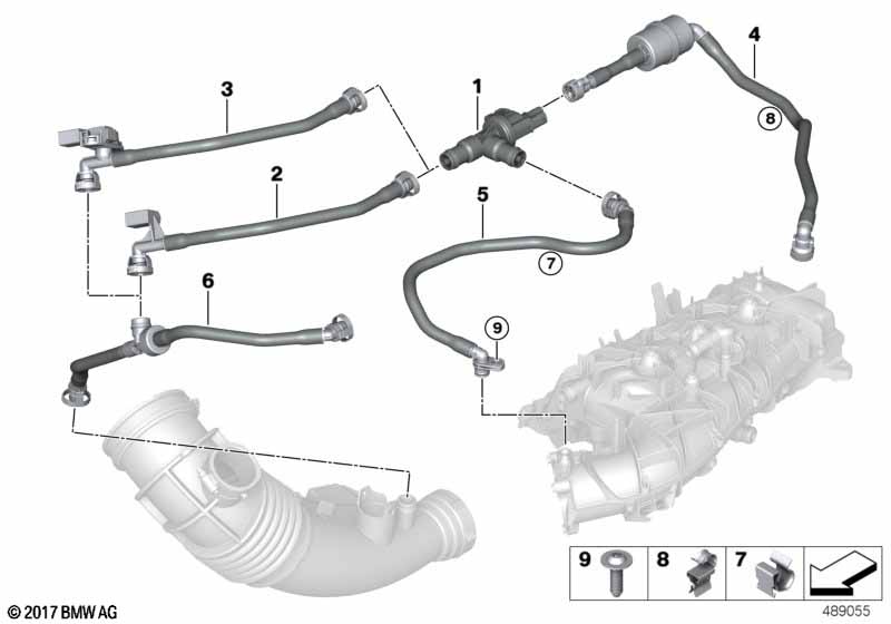 Genuine BMW 13908672524 G15 G16 G31 Fuel Tank Breath.Line With Resonator (Inc. 740LiX, 740Li & 540iX) | ML Performance UK Car Parts