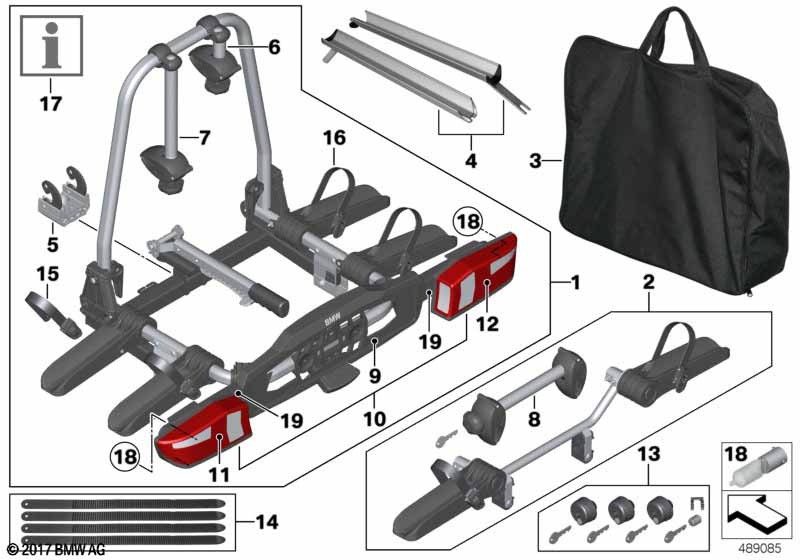 Rear bicycle carrier 'Pro'