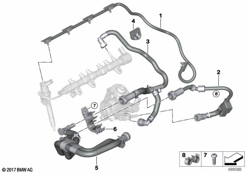 Fuel pipes / Mounting parts