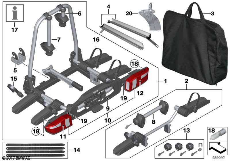 Rear bicycle carrier 'Pro'