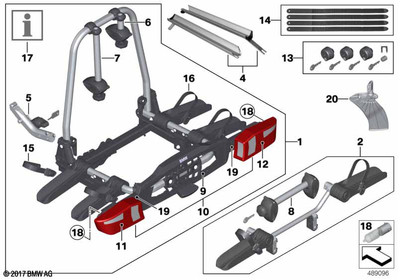 Rear bicycle carrier 'Pro'