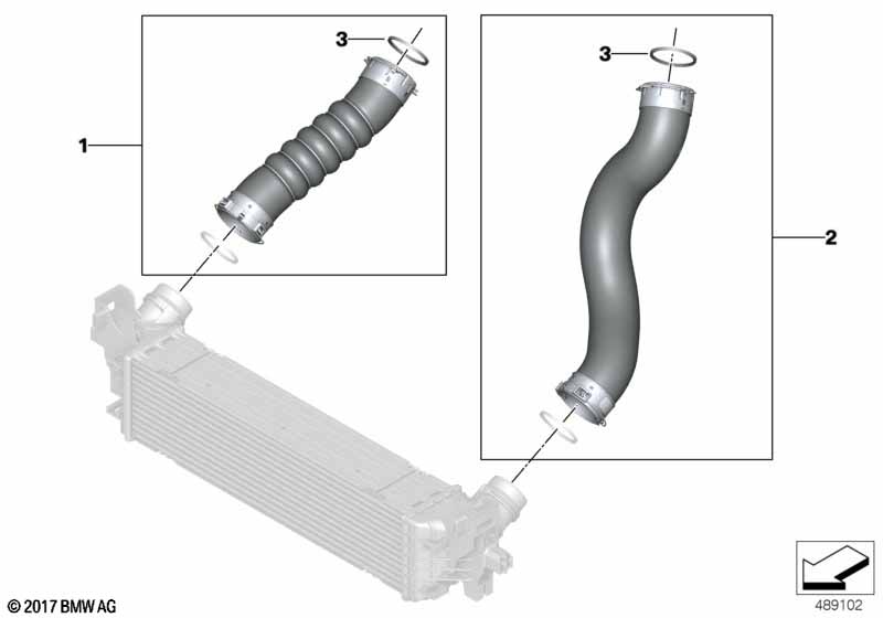 Genuine BMW 11618580080 G32 G30 G31 Charge Air Line (Inc. 520dX, 520d & 620d) | ML Performance UK Car Parts