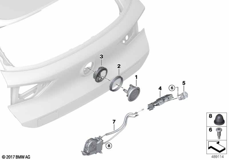 Genuine BMW 51247464415 F39 Trunk Lid Lock (Inc. Cooper ALL4, X2 16d & Cooper D) | ML Performance UK Car Parts
