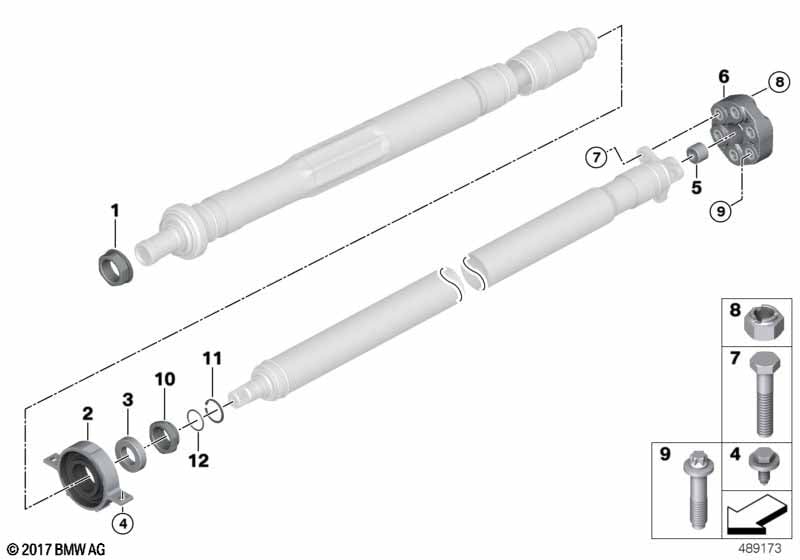 Drive shaft, single components
