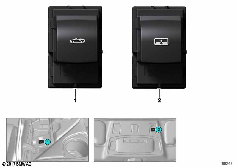 Genuine BMW 61316832926 I15 Switch Rear Window (Inc. i8) | ML Performance UK Car Parts