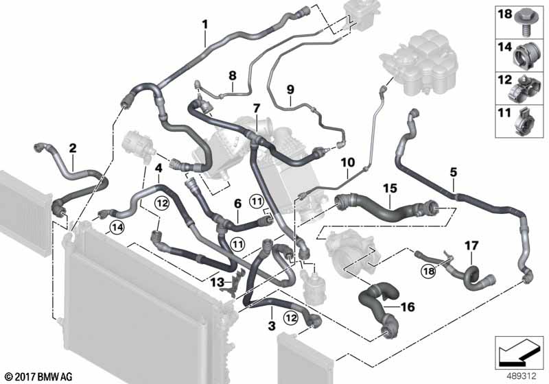 Genuine BMW 17127856738 F92 F90 F91 Hose Charge Air Cooler (Inc. M5 & M8) | ML Performance UK Car Parts