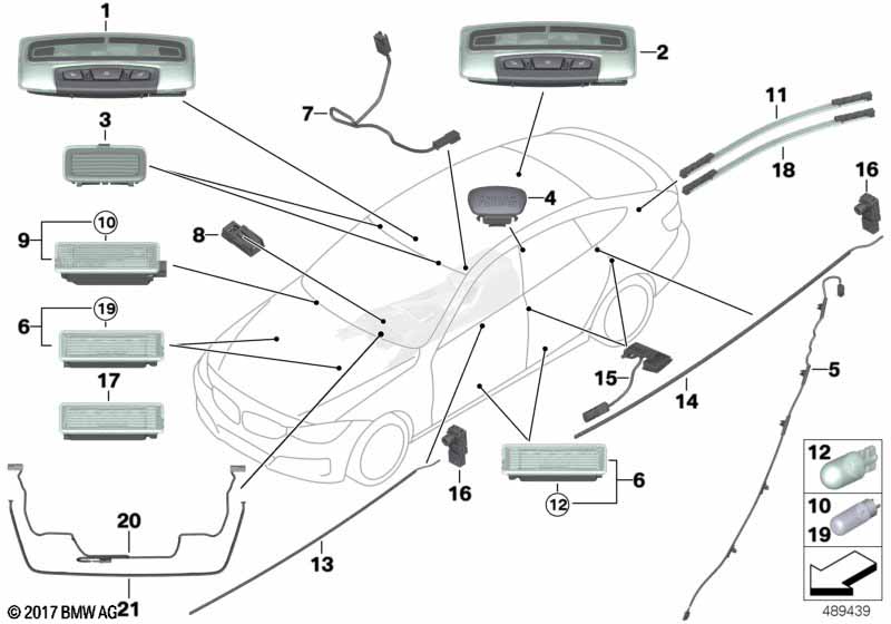 Genuine BMW 63319354147 F36 F32 F33 Optical Conductor, Radio / Ihka Controls (Inc. 430i, 435dX & 420iX) | ML Performance UK Car Parts