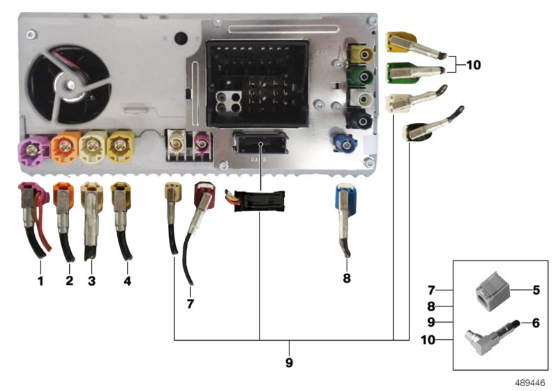 Genuine BMW 61116805933 F15 M Rep.Module Aerial Gps L= 5925mm (Inc. X5) | Duco Car Parts UK Car Parts