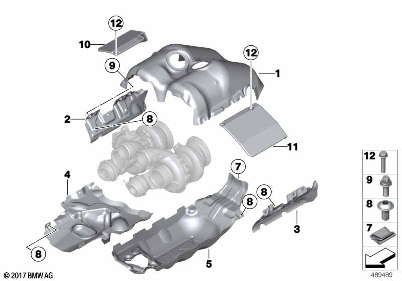 Genuine BMW 11658416214 Heat Shield IGNIT. COIL RH (Inc. M6 GT3) | ML Performance UK Car Parts