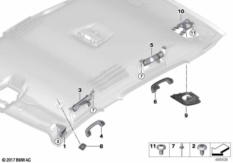 Genuine BMW 51437429980 F39 Deformation Panel, Headliner, Right (Inc. X2 28i, X2 28iX & X2 M35iX) | ML Performance UK Car Parts