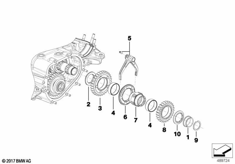 Genuine BMW 23008419502 Gear Set OUTPUT 21/24 (Inc. M6 GT3) | ML Performance EU Car Parts