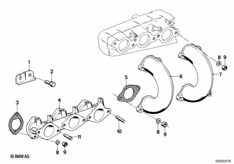 Genuine BMW 11611730788 E24 E32 E28 Gasket Asbestos Free (Inc. M535i, 732i & 730i) | ML Performance UK Car Parts