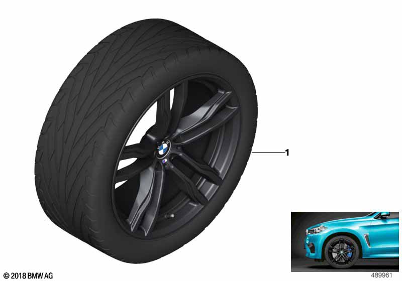 BMW lt.-al.wheel M dbl.spoke 612M - 21