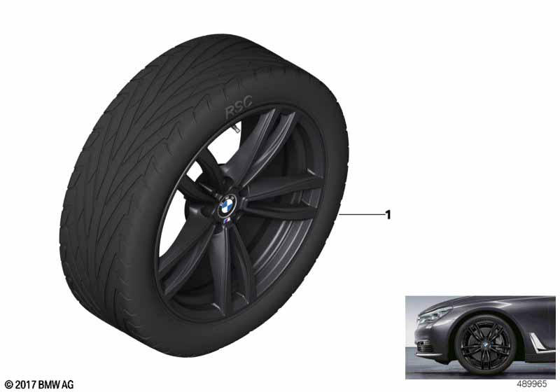 BMW li.al.wheel M dbl.spoke 647M - 19