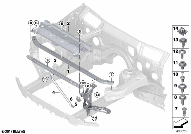 Genuine BMW 51648070478 Crosslink, Front M (Inc. X3 M & X4 M) | ML Performance EU Car Parts