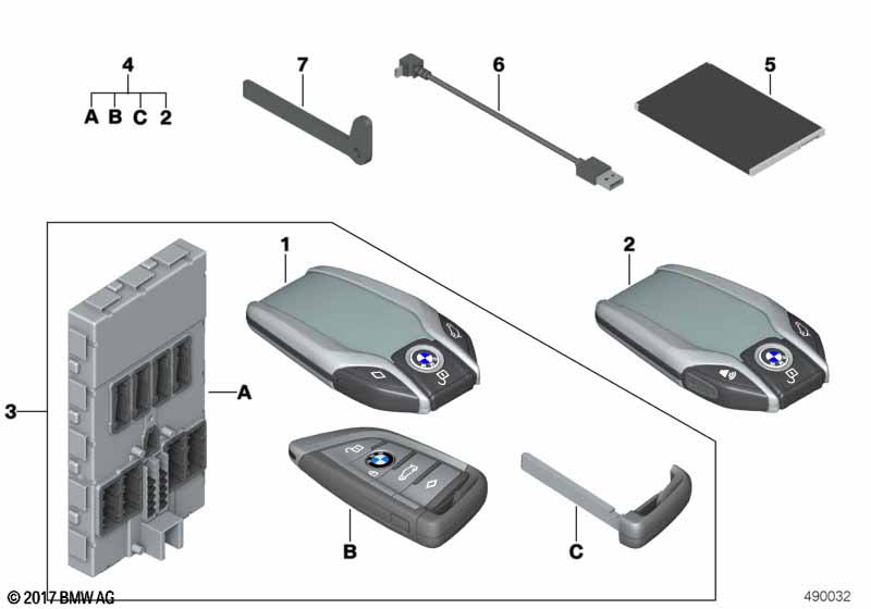 Genuine BMW 51212458288 G01 Set With Radio Rem.Ctrl.W.Bdc - Sport ECE+ROW (Inc. X3) | ML Performance UK Car Parts
