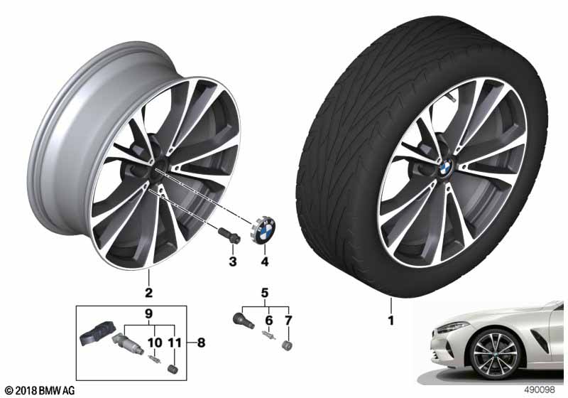 BMW LA wheel V-spoke 733 - 20