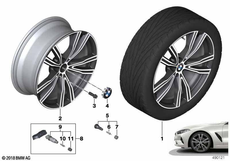 BMW LA wheel V-spoke 730l - 20