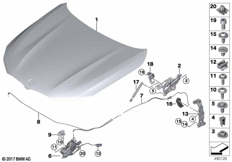 Genuine BMW 51237343444 G16 G11 G31 Bracket For Front Flap Control (Inc. 530eX, 840dX & 530i) | ML Performance UK Car Parts
