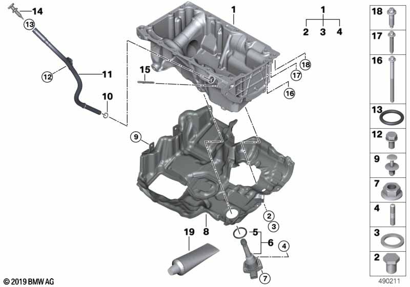 Genuine BMW 11148580089 G31 G30 G32 Acoustic Cover For Oil Pan (Inc. 530iX, 620dX & 520dX) | ML Performance EU Car Parts
