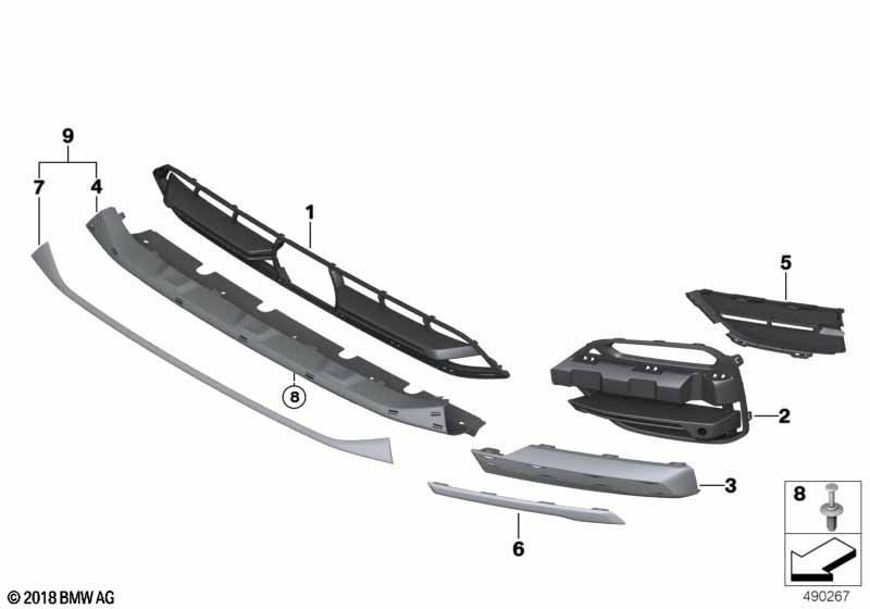 Genuine BMW 51117415631 G01 Underride Portection, Front X-LINE (Inc. X3 30i, X3 20iX & X3 20i) | ML Performance UK Car Parts