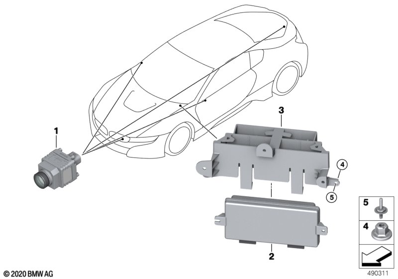 Genuine BMW 66539474072 F15 F16 F25 Control Unit For Surround-View Camera (Inc. X3 28i, X3 20dX & X5 40eX) | ML Performance UK Car Parts