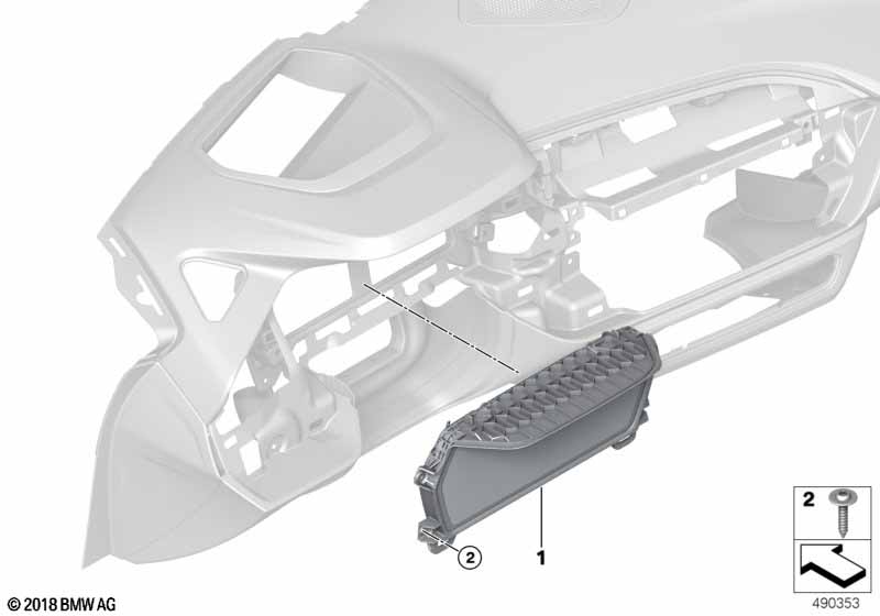 Genuine BMW 62109442542 G29 Instrument Cluster, High 10,25