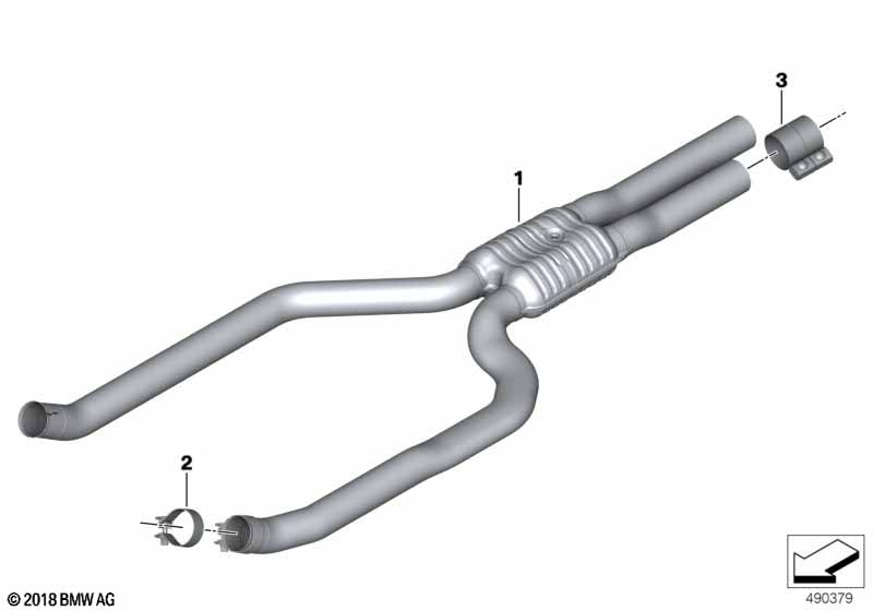 Genuine BMW 18307935482 Front Muffler (Inc. X7 M50iX, X6 M50iX & X5 M50iX) | ML Performance EU Car Parts