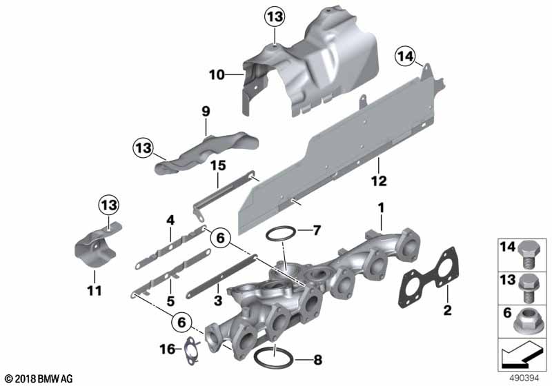 Exhaust manifold-AGR