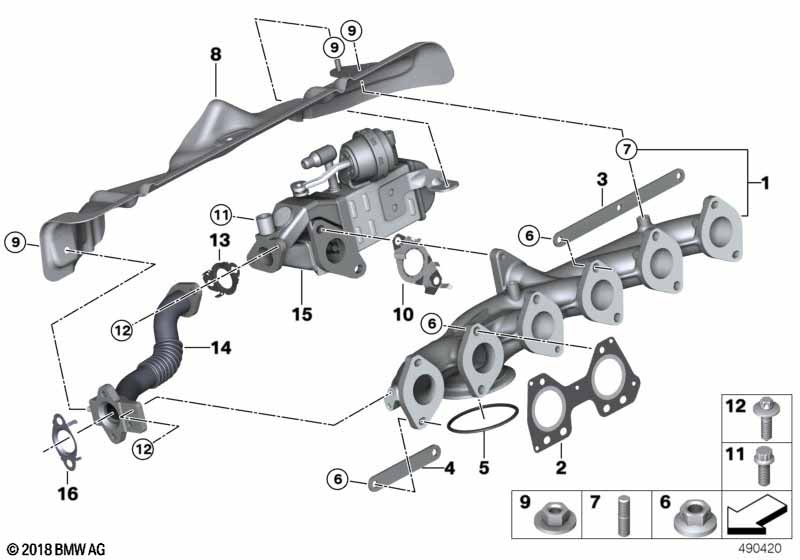 Genuine BMW 11718572804 F15 F02 F10 Asa-Bolt M6X18 10.9 (Inc. 535dX, 740LdX & 535d) | ML Performance UK Car Parts