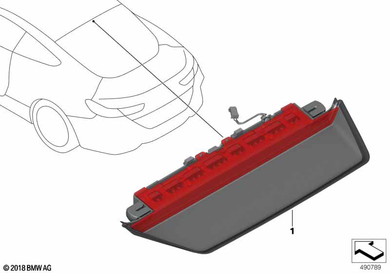 Genuine BMW 63257476922 F92 G15 Third Stoplamp (Inc. 840iX, 840dX & M850iX) | ML Performance UK Car Parts