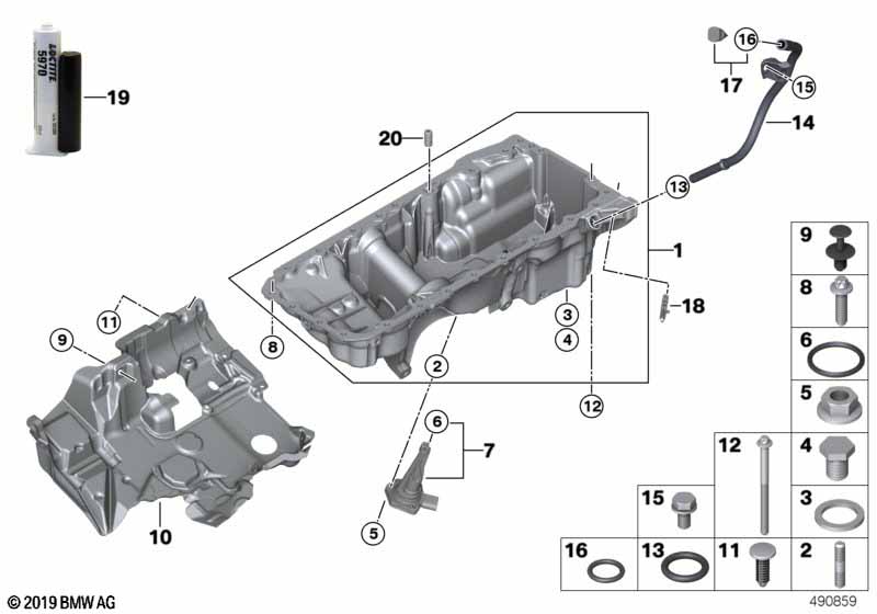 Genuine BMW 11148587550 G21 G06 G31 Acoustic Cover For Oil Pan (Inc. 330dX, 740LiX & 640dX) | ML Performance UK Car Parts