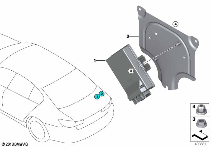 Genuine BMW 61358044739 F93 G21 M Bracket, Control Unit (Inc. 320d, 330i & 320dX) | ML Performance UK Car Parts