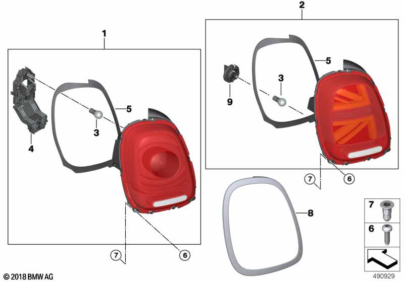 Genuine BMW Mini 63217361141 F55 F56 Gasket, Rear Light, Left (Inc. JCW, Cooper SE & Cooper S) | ML Performance UK Car Parts