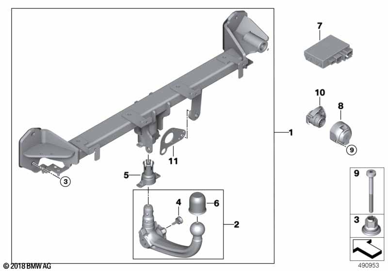 Towing hitch, detachable