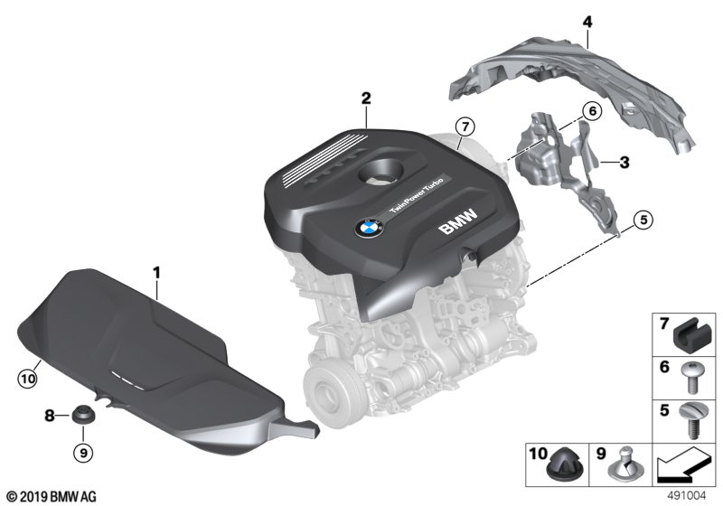 Genuine BMW 11128623487 F22 F36 F23 Acoustic Insulation Foam (Inc. 440i, 230i & M240iX) | ML Performance UK Car Parts