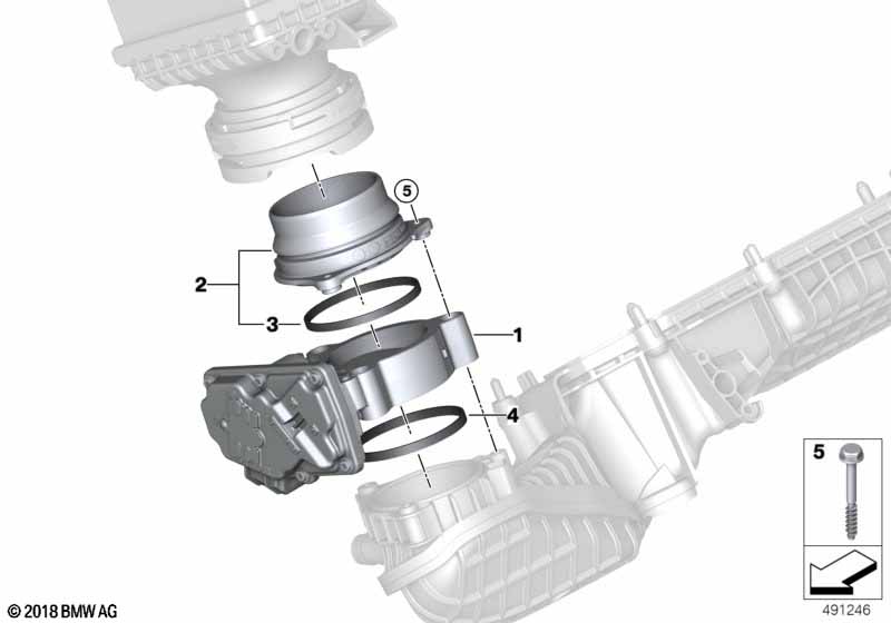 Genuine BMW 13547852405 F91 F93 F90 Hose Connection (Inc. M5 & M8) | ML Performance UK Car Parts
