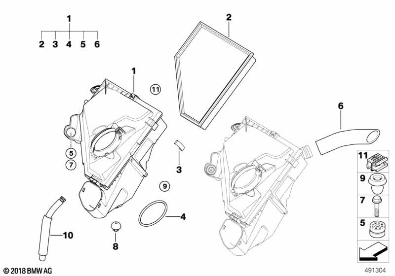 Intake silencer / Filter cartridge Intake silencer / Filter cartridge