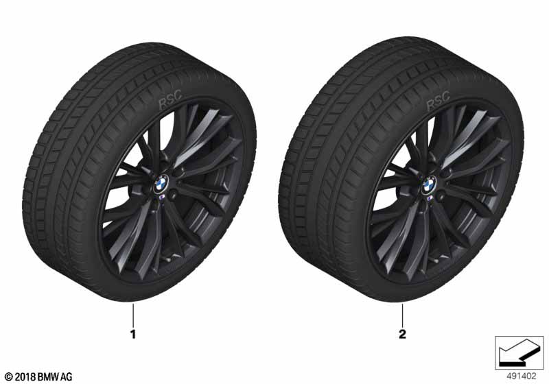 Winter wheel w.tire M doub.sp.786M-19