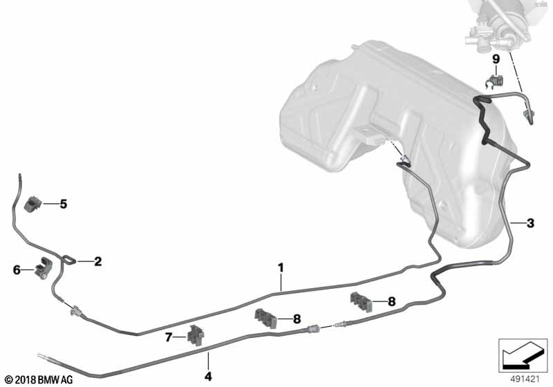 Genuine BMW 16127467091 G29 Front Fuel Feed Line (Inc. Z4 M40i, Z4 30i & Z4 20i) | ML Performance EU Car Parts