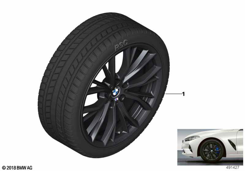 Winter wheel w.tire M doub.sp.786M-19
