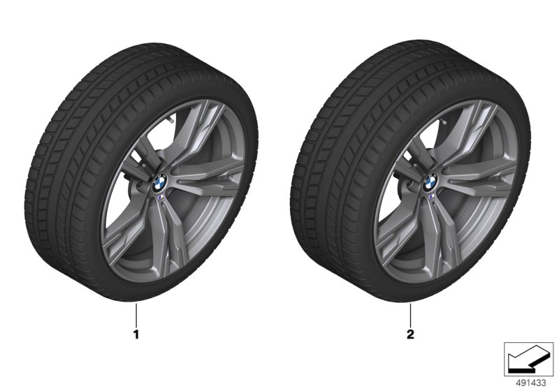 Genuine BMW 36112462581 G29 Tpm Wheel&Tire Winter Orbit Grey 255/40R18 99V (Inc. Z4 20i, Z4 M40i & Z4 30i) | ML Performance UK Car Parts