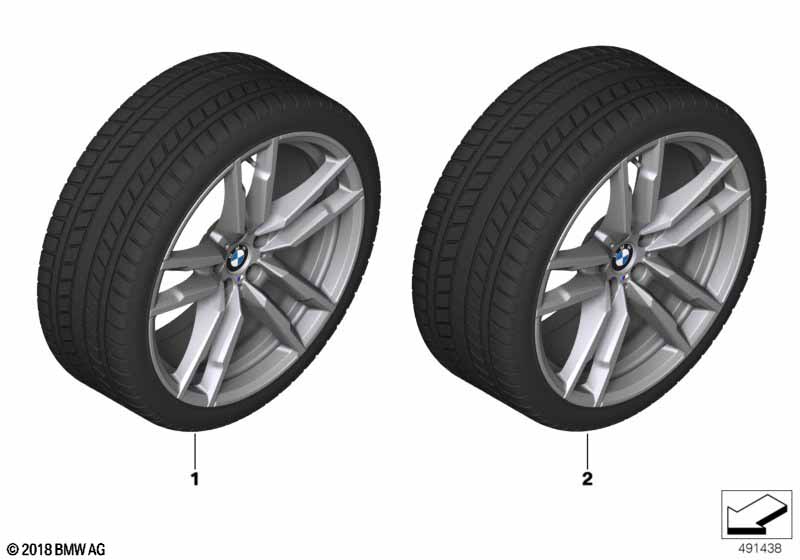 Genuine BMW 36112462589 TpWheel&Tire Winter Orbit Grey 255/45R20 105V (Inc. X3 M & X4 M) | ML Performance UK Car Parts