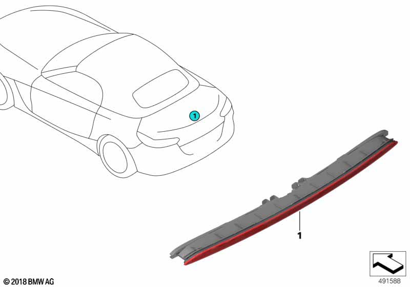 Genuine BMW 63257439015 G29 Third Stoplamp (Inc. Z4) | ML Performance UK Car Parts