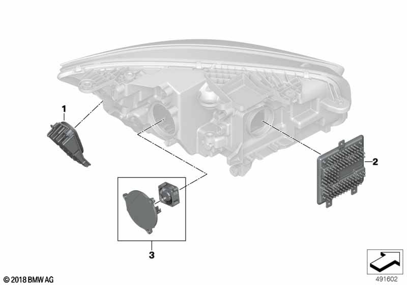 Genuine BMW 63119498495 G29 Led Module, Daytime Running Lights, Left (Inc. Z4 30i & Z4 M40i) | ML Performance UK Car Parts