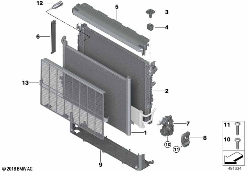 Genuine BMW 17118043655 G16 F92 F93 Radiator (Inc. M5, M8 & M850iX) | ML Performance EU Car Parts