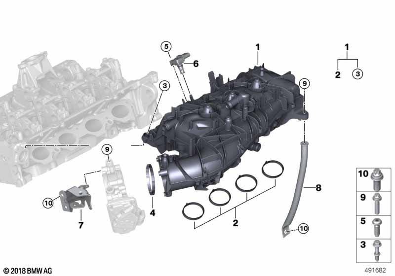 Genuine BMW 11619486363 G20 G12 G15 Collar Screw M6 (Inc. X3 20iX, 640iX & X7 40iX) | ML Performance UK Car Parts
