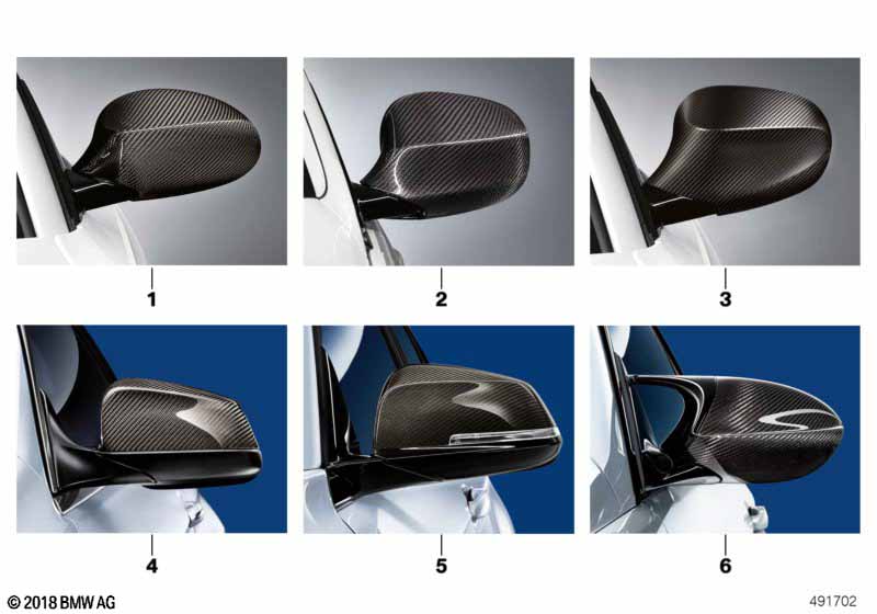 M Performance exterior mirror flaps