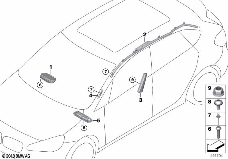 Genuine BMW 72127312465 F46 Side Airbag, Front Left Seat (Inc. 220dX, 218d & 216d) | ML Performance EU Car Parts